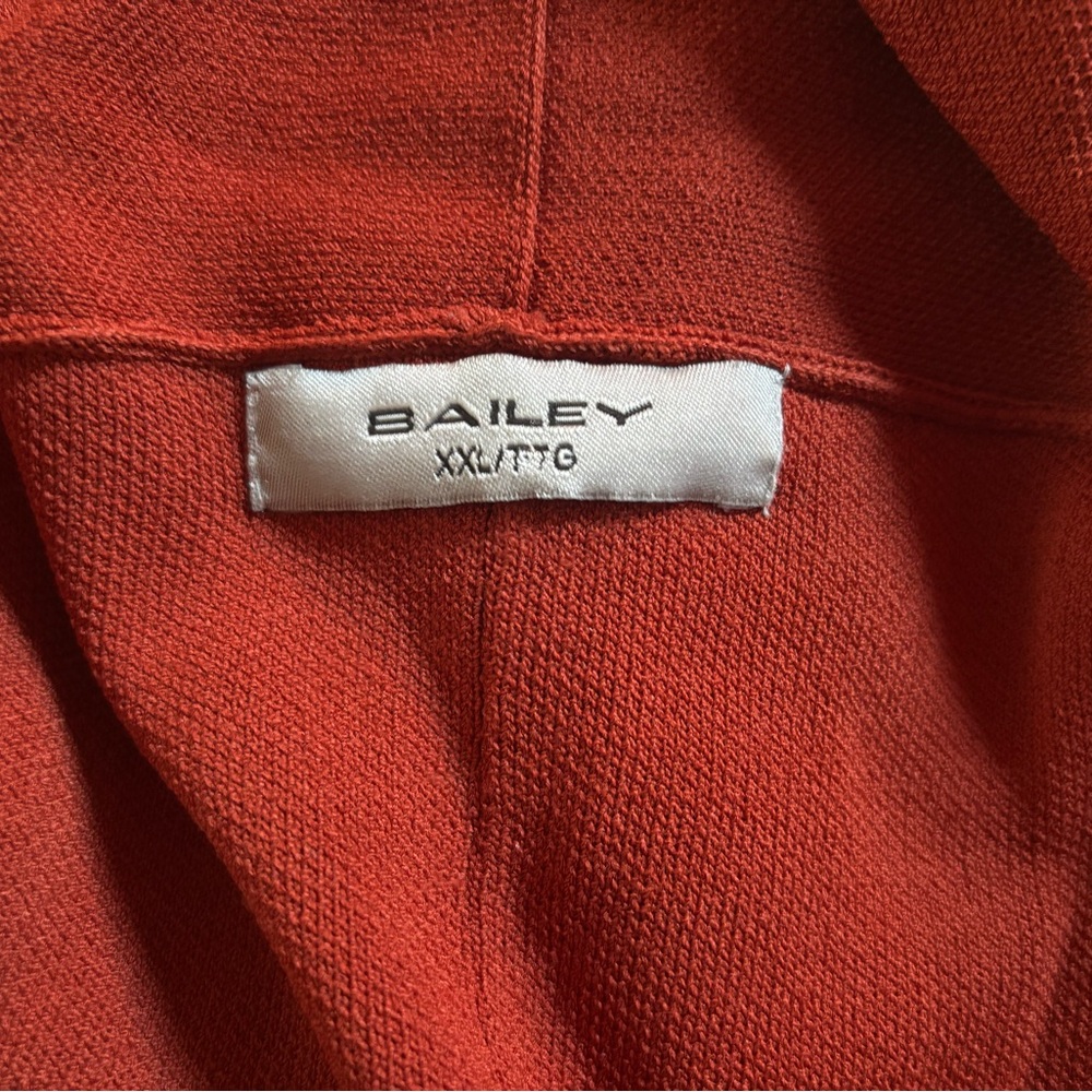 BAILEY Rust Open Front Cardigan - Picture 6 of 7